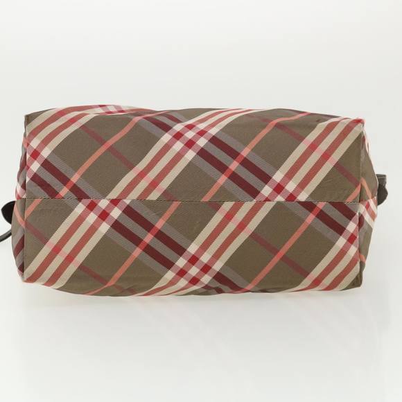BURBERRY Nova Check Shoulder Bag Canvas Red Auth ti679 - Picture 5 of 16